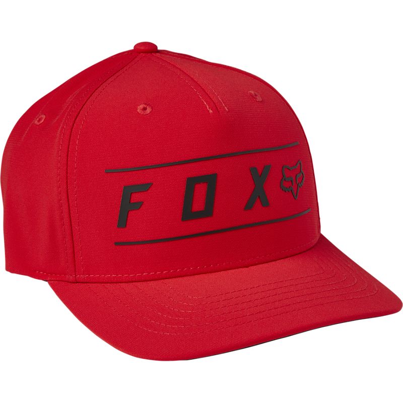FOX Pinnacle Tech Flexfit Cap, Red, Size S M for Men